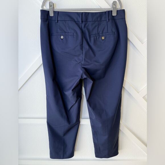 Eloquii Navy Kady Fit Double-Weave Ankle Pant Size 14 Petite - Picture 6 of 13